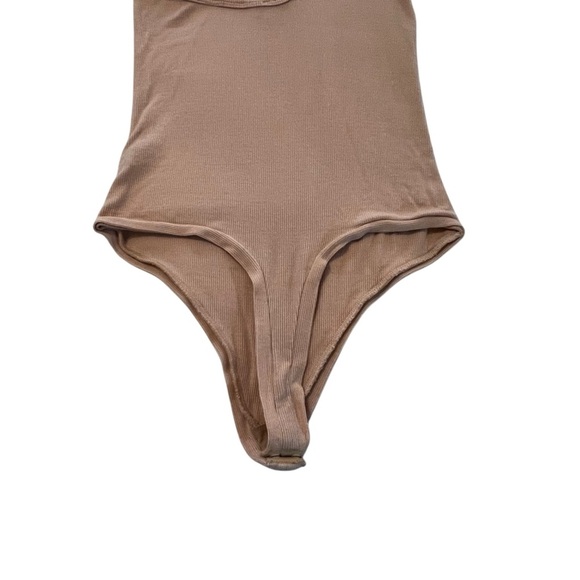 ALIX NYC Ribbed Neutral Beige Bodysuit size Medium - Picture 3 of 14